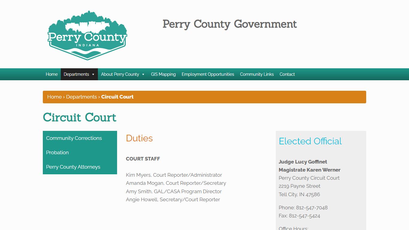 Circuit Court – Perry County Government